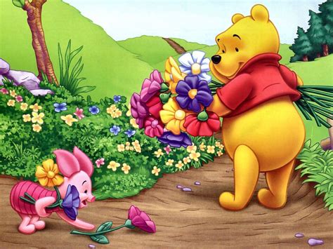 Winnie the Pooh in the Garden