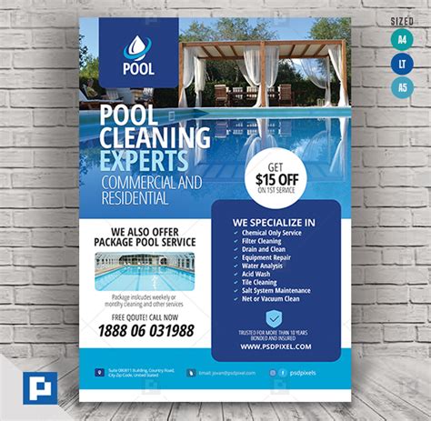 Pool Cleaning Services Flyer