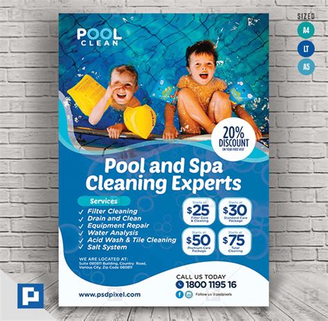 Pool Maintenance Services Flyer