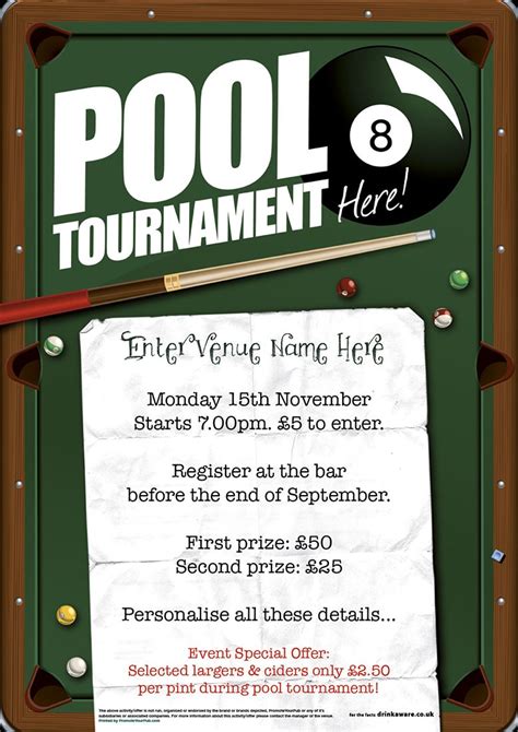 Pool Tournament Flyer Design