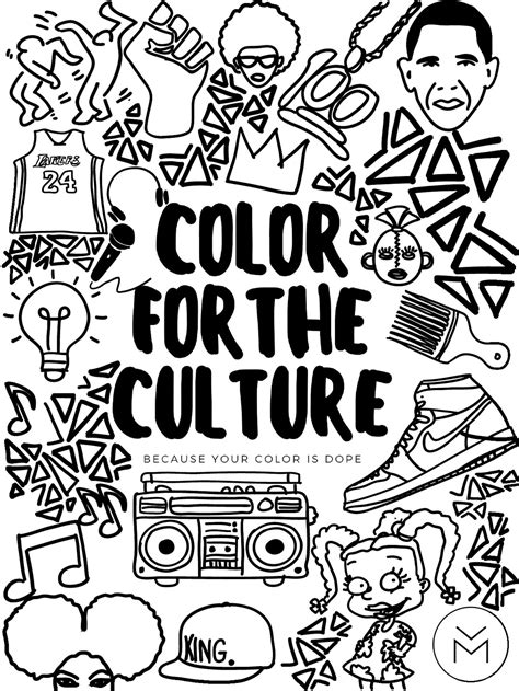 Pop culture coloring book