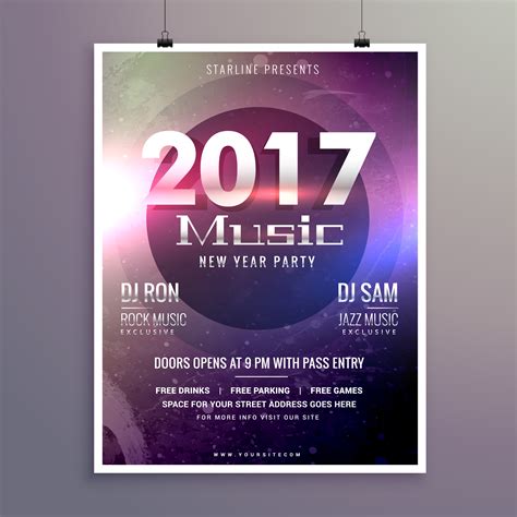 Pop Music Flyer Template