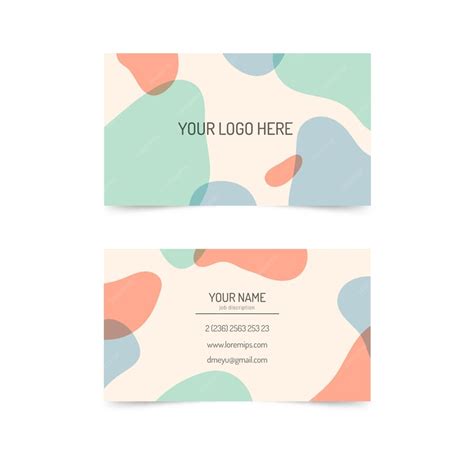 Business Card Design with a Pop of Color