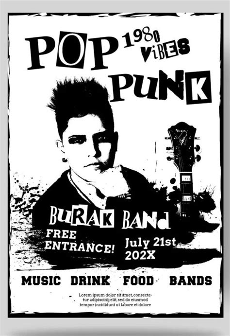 Pop Punk Flyer Template