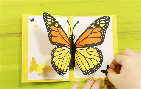 Pop-up butterfly card