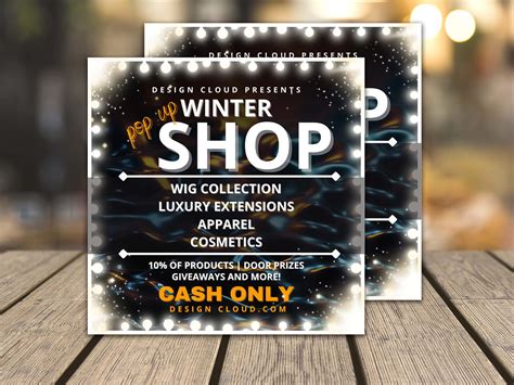 Pop-up flyer template with a custom design