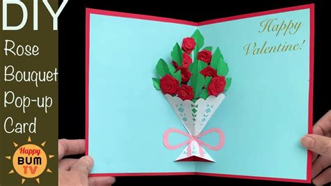 Pop-up rose card gift ideas