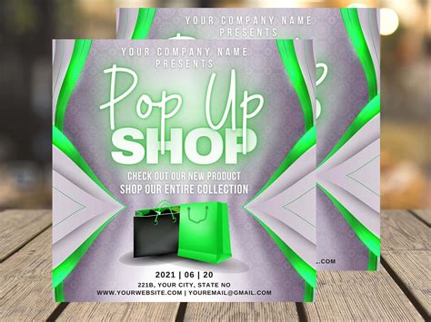 Pop-up shop flyer template design ideas gallery 1