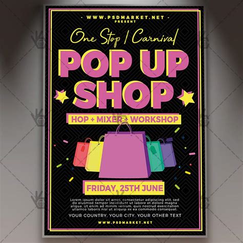 Pop-up shop flyer template design ideas gallery 10