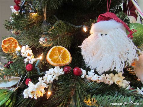 Popcorn and Cranberry Ornaments