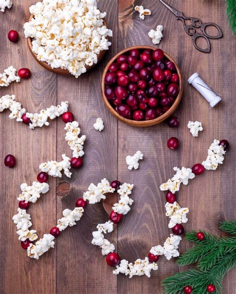 Popcorn Cranberry Ornaments Ideas