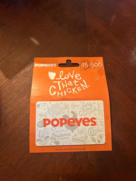 Popeyes Gift Cards