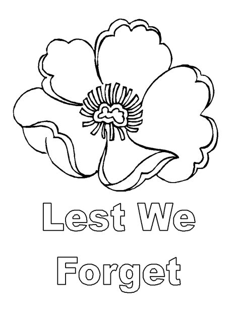 Poppy coloring page