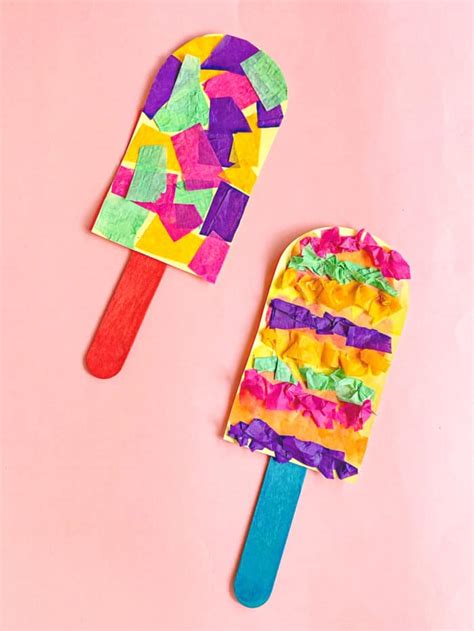 Popsicle art projects for kids