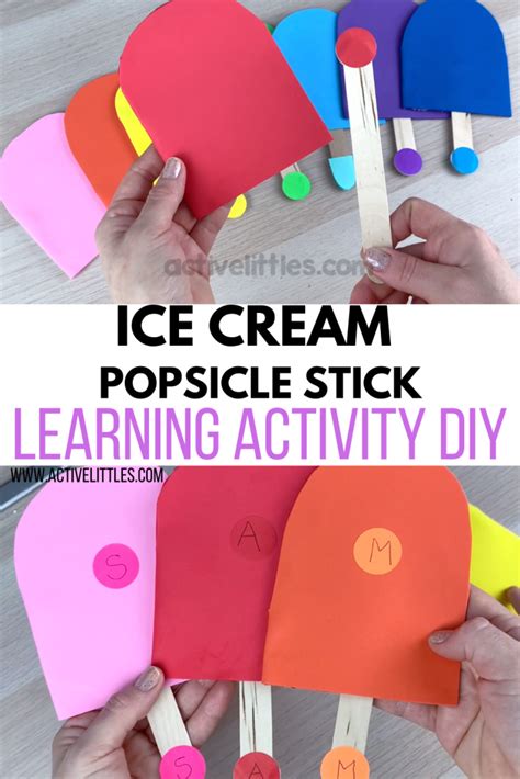 Popsicle learning activities for kids