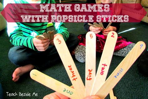 Popsicle math activities for kids