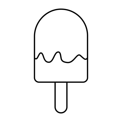 Popsicle outline printables for kids