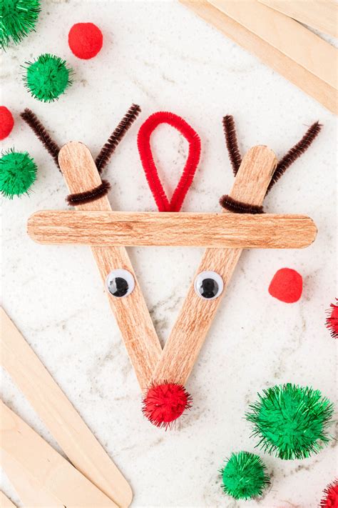 Popsicle stick Christmas ornaments