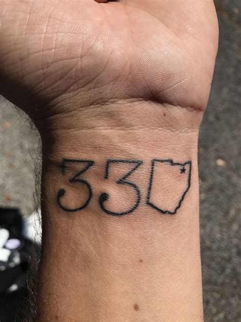 popular area code tattoos design