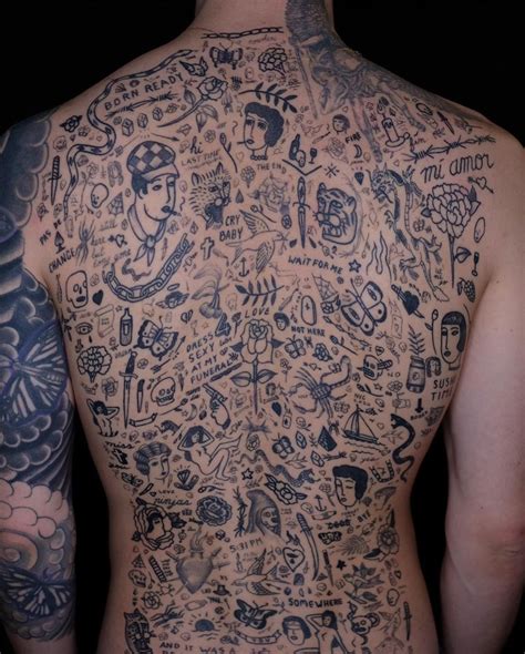 Popular men's back tattoo designs