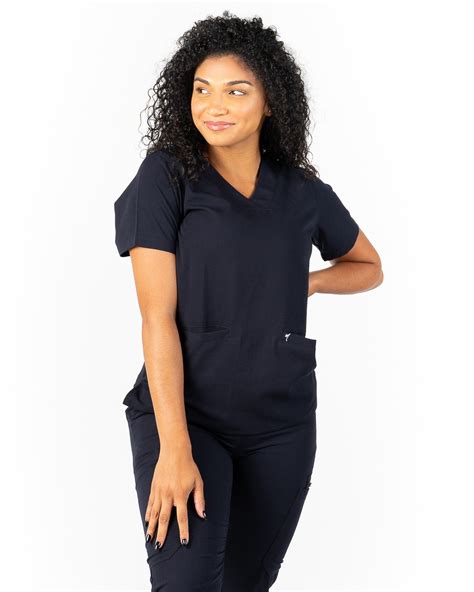 Popular styles of navy blue scrubs