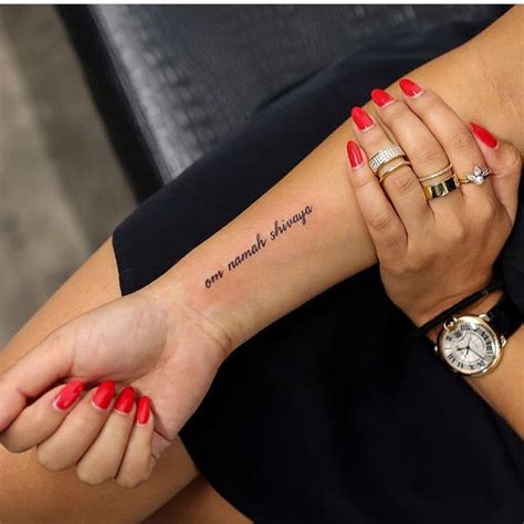 Popular Text Wrist Tattoo Ideas