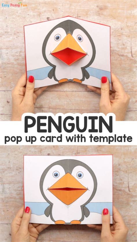 Pop Up Penguin Template Image