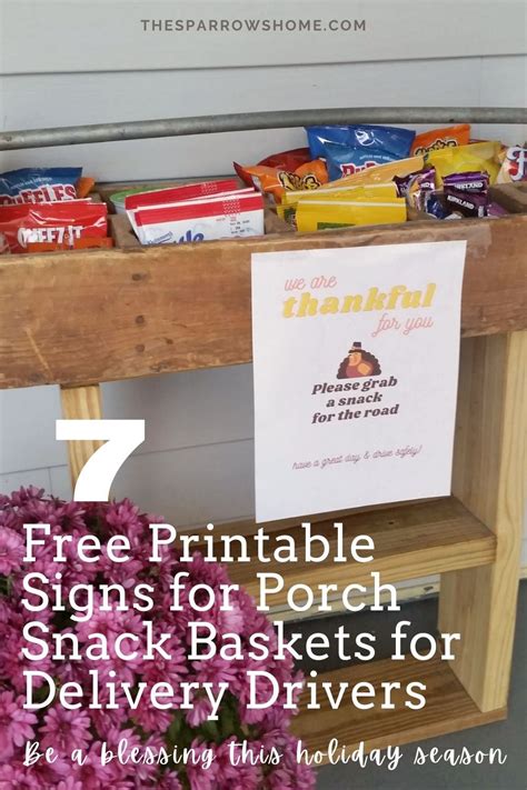 A basket of snacks on a porch