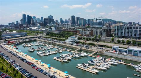 Summer view of the Port of Montreal