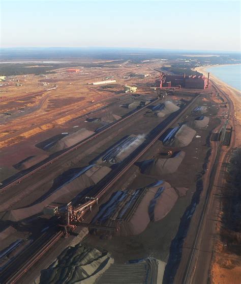 View of the Port of Sept-Îles' mining terminal