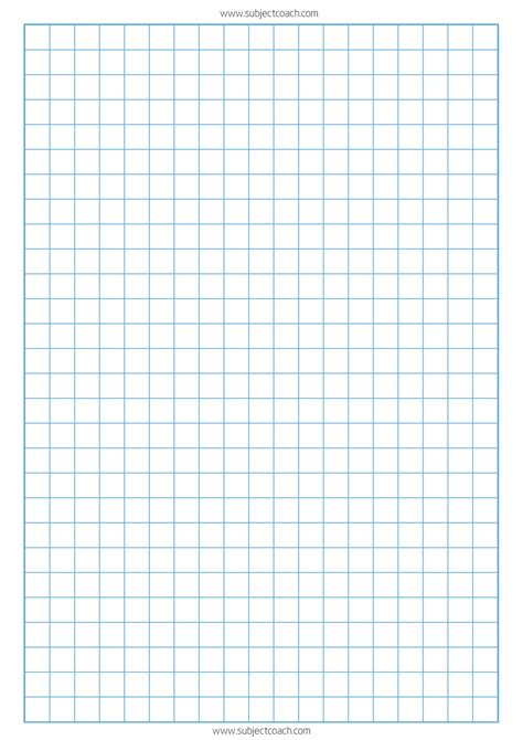 Portrait 1/4 Inch Graph Paper Template