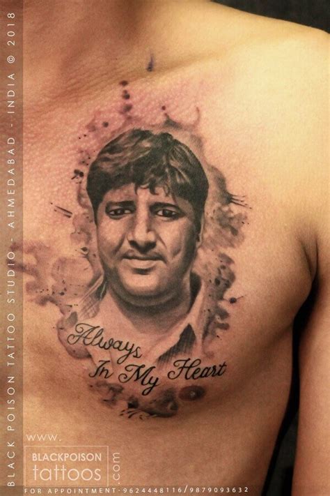 Portrait Tattoos on Chest