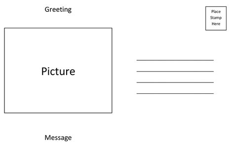 post card templates in word