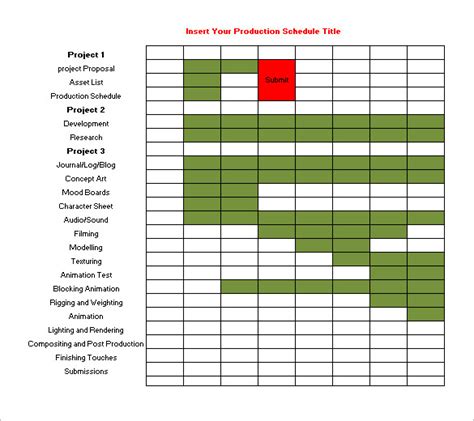 post production calendar template example 10