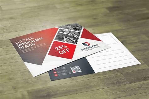 Postcard design templates example 5