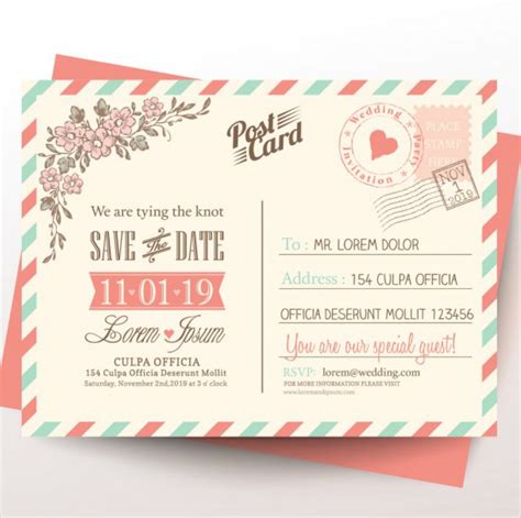 Postcard Invite Template 2