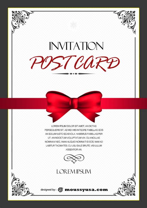 Postcard Invite Template 3