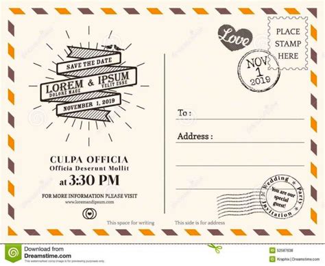 Postcard Invite Template 9