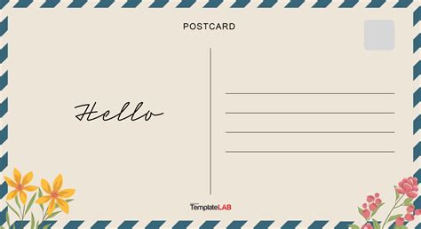 postcard template colors