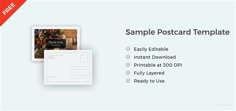 Postcard Template Illustrator Design