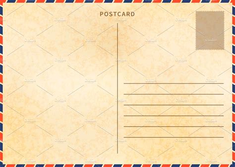 Postcard template in Photoshop