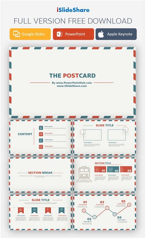 postcard template powerpoint