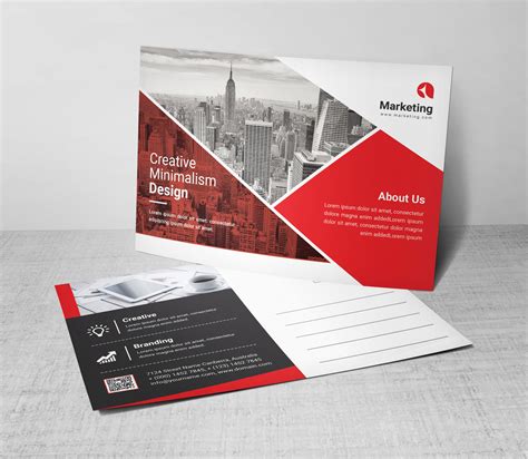 postcard template psd