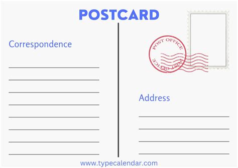 Resources for creating a postcard template