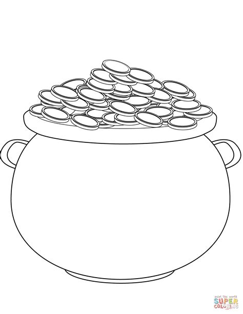 Pot of Gold Coloring Page