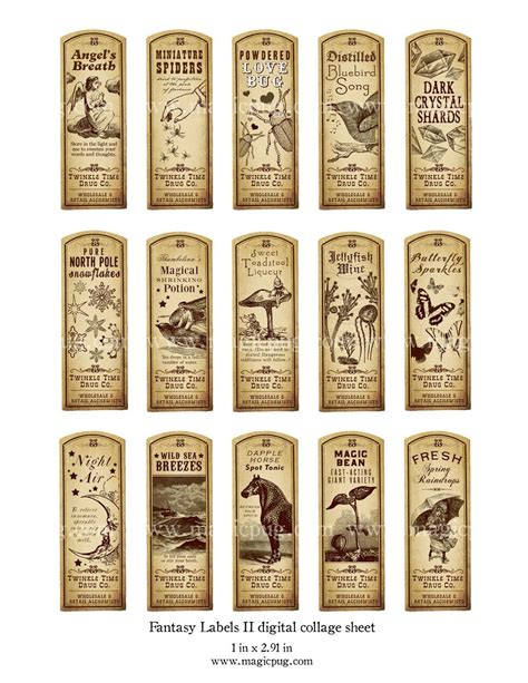 Series of Potion Labels