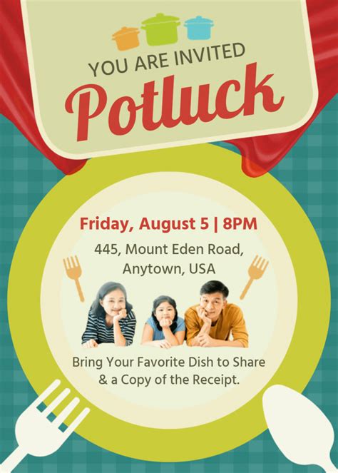 Potluck Flyer Template 1