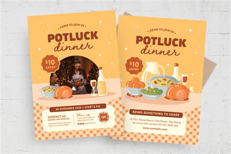 Potluck Flyer Template 2