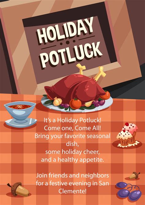 Potluck Template Example 3