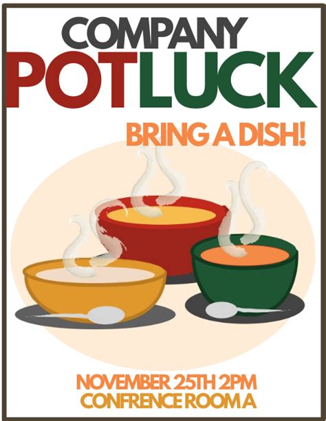 Potluck Template Ideas Gallery